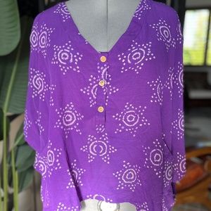 “Shortie” Muu Silk Blouse